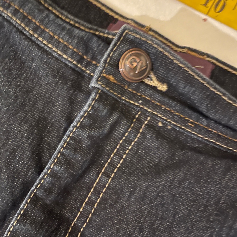 Gloria Vanderbilt Dark‎ Blue Straight Leg Jeans Size 16 - Picture 3 of 12